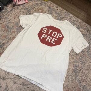 Nike Stop Pre Graphic Tee XL White Steve Prefontaine Shirt